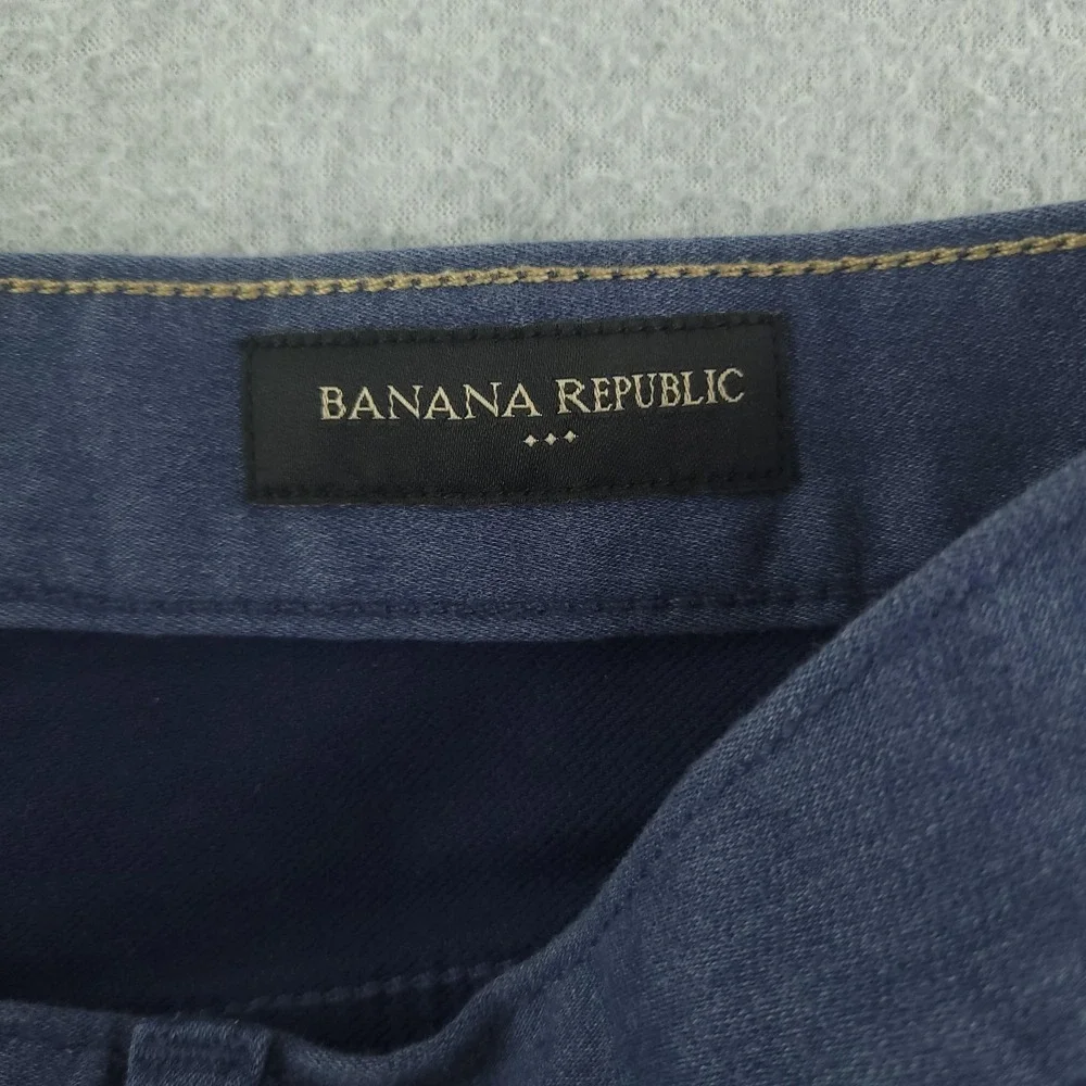 Banana Republic Travel Jean Athletic Fit Jeans Mens 34x30 Blue Stretch Denim
